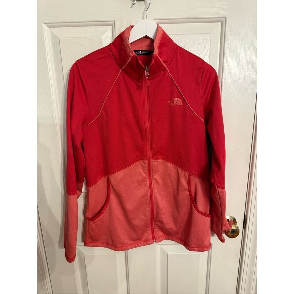 The North Face Raspberry Pink on Pink Full Zip Scuba Jacket sz L